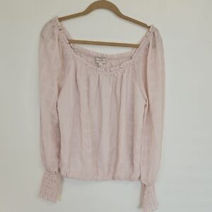Elegant Light Pink Women's Blouse